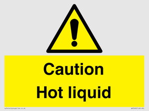 Caution Hot liquid